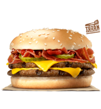Dupla sajtburger bacon BBQ