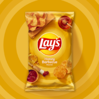 Lays Honey BBQ Flavored Potato Chips